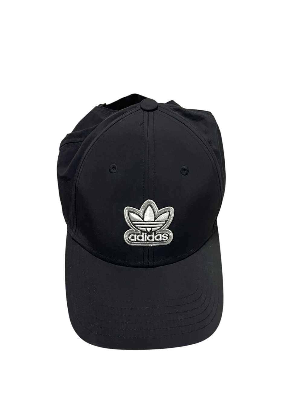 adidas Black Cap with White Trefoil Patch